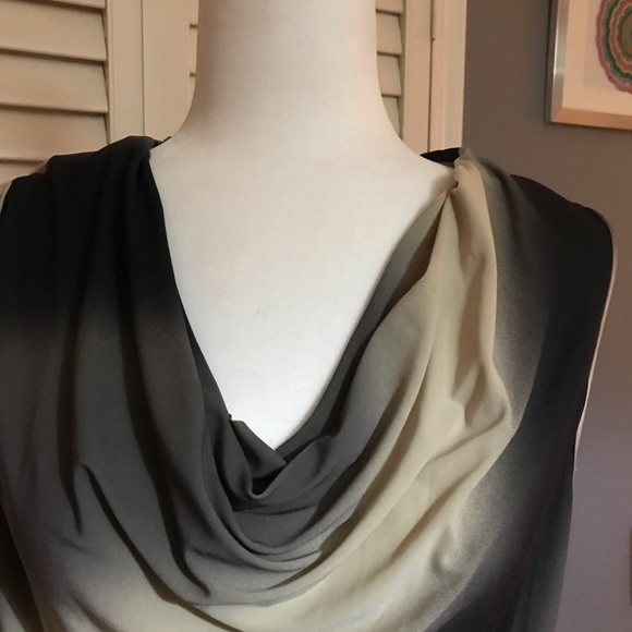 Laura Petite XL Omber toned Sleeveless silk like blouse - Picture 2 of 5